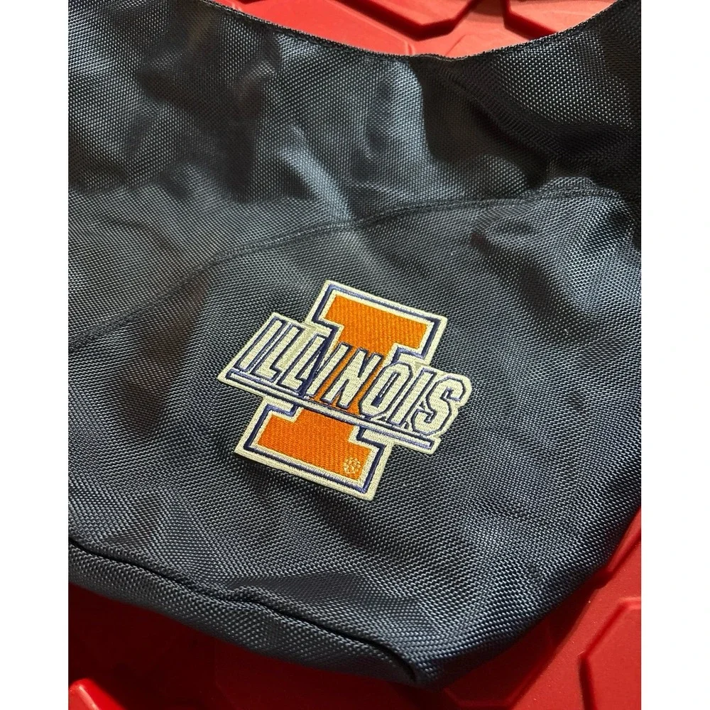 NEW Little Earth NCAA University of Illinois Navy Blue‎ Hobo Style Purse